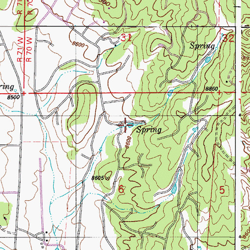 Topographic Map of Starlight Pond, CO