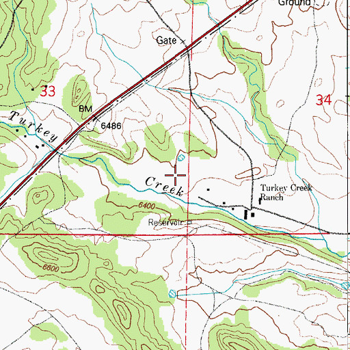 Topographic Map of Strobel Ditch, CO