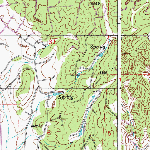 Topographic Map of Sunset Pond, CO