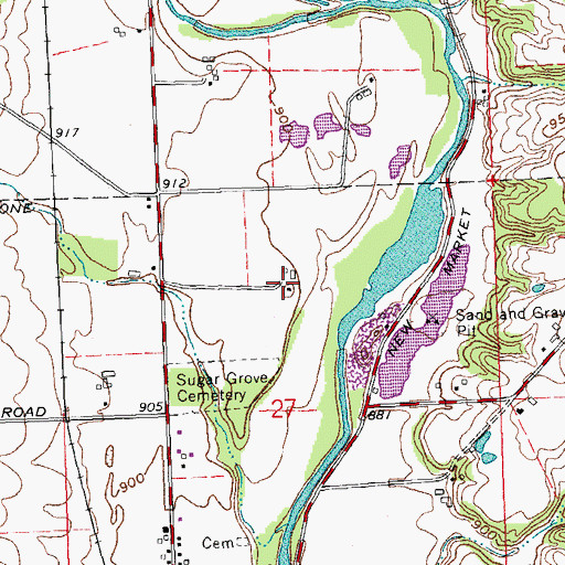 Topographic Map of Windy Heights Farm, OH