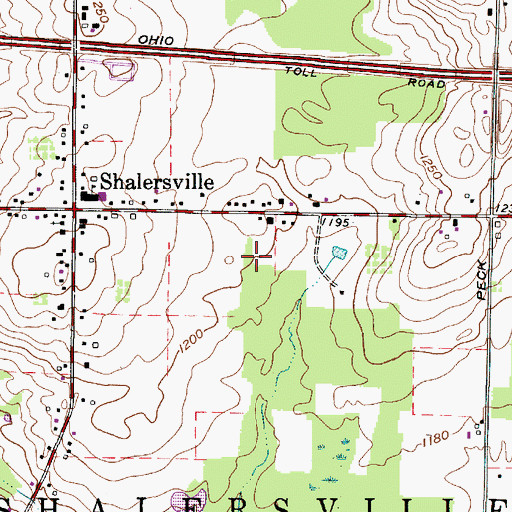 Topographic Map of Promise Land Farm, OH