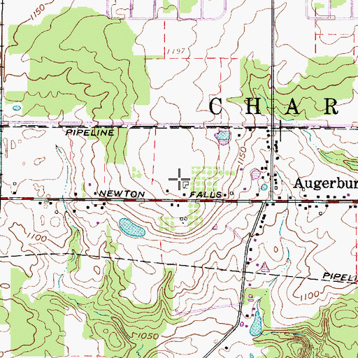 Topographic Map of Grand View Farms, OH