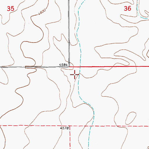 Topographic Map of Triple Lakes Ditch, CO