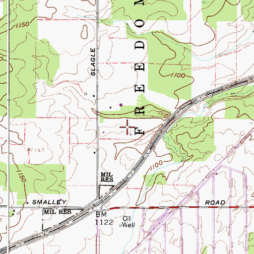 Topographic Map of Morningstar Farm, OH