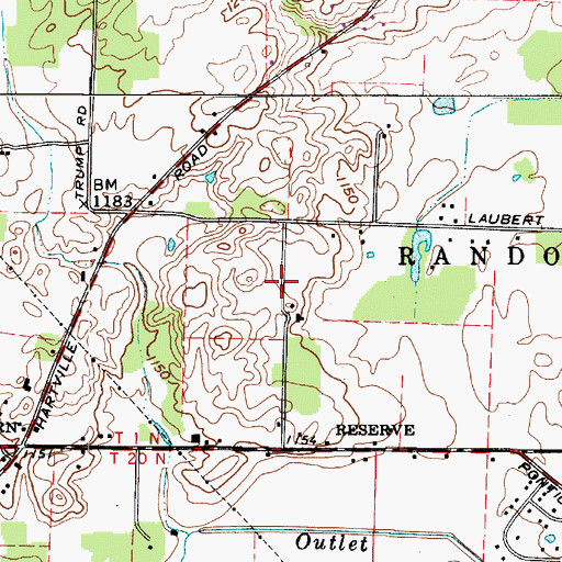 Topographic Map of Wittensoldener Farm, OH