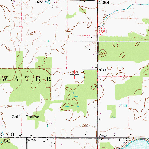 Topographic Map of Deer Creek Farms, OH