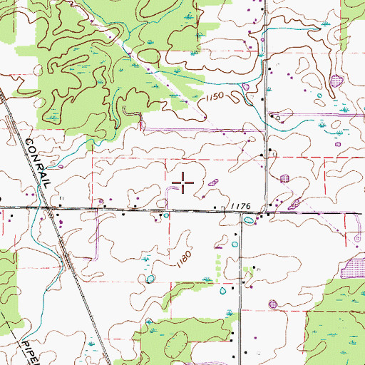 Topographic Map of Stone Meadow Farm, OH