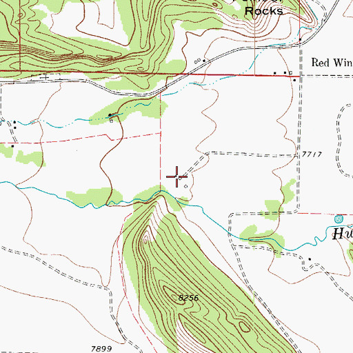 Topographic Map of Upper Huerfano Ditch, CO