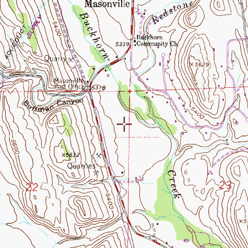 Topographic Map of Victory Irrigation Canal, CO