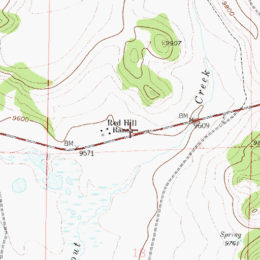 Topographic Map of Wadley Ditch 2, CO