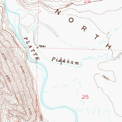 Topographic Map of Watson Ditch, CO