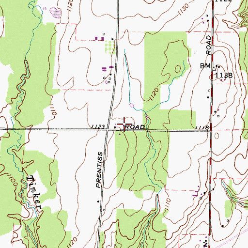 Topographic Map of Jair Farm, OH