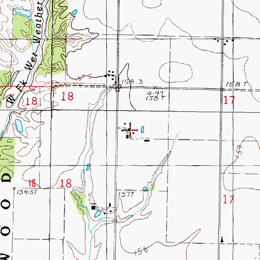 Topographic Map of Kuhl Brothers Farm, IL