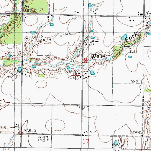 Topographic Map of Maple Hill Farm, IL
