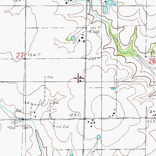 Topographic Map of Ochs Farm, IL