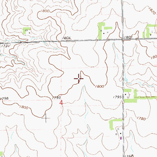Topographic Map of Claremont Colony, SD