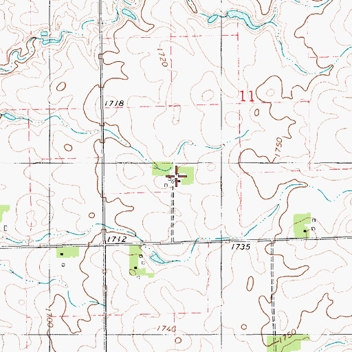 Topographic Map of Clearfield Colony, SD