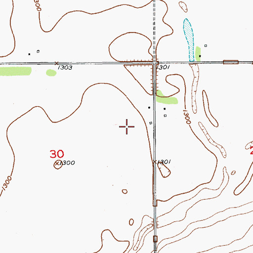 Topographic Map of Hutterville Colony, SD