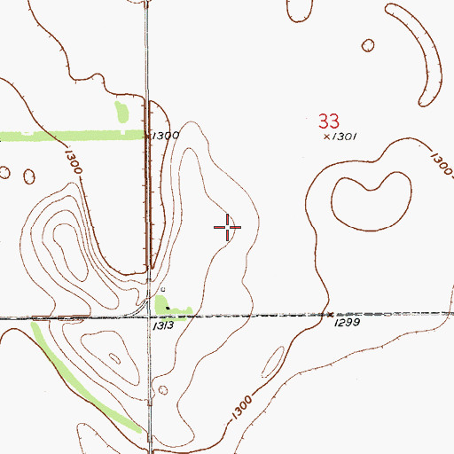 Topographic Map of Newport Colony, SD