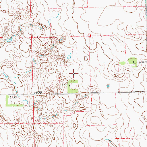Topographic Map of Orland Colony, SD