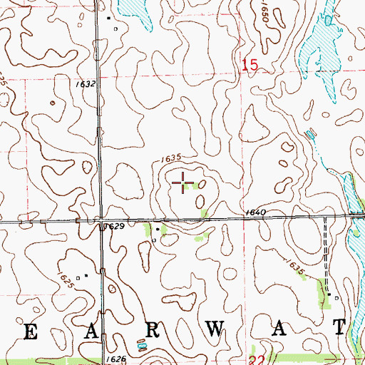 Topographic Map of Shannon Colony, SD