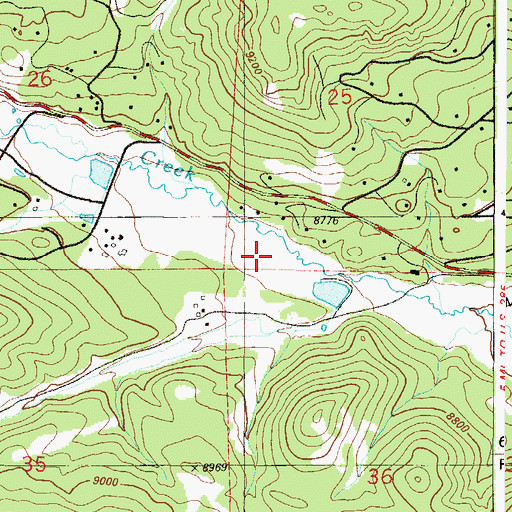 Topographic Map of Wonder Ditch, CO
