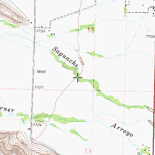 Topographic Map of Woodard Brothers Ditch, CO