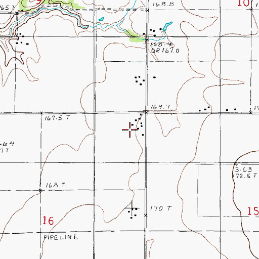Topographic Map of Schafer Farms, IL