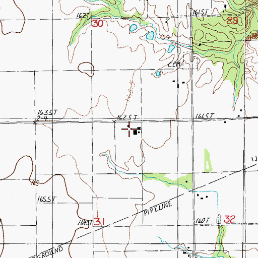 Topographic Map of Wilson Farm, IL