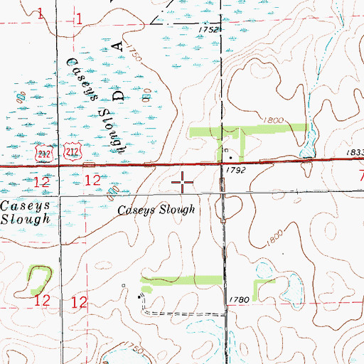 Topographic Map of Silver Lake Colony, SD
