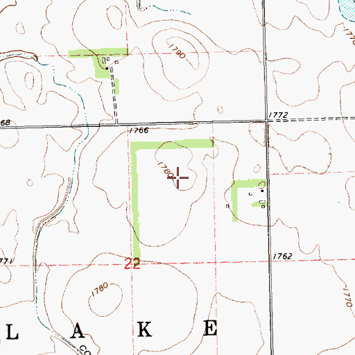 Topographic Map of Spring Lake Colony, SD