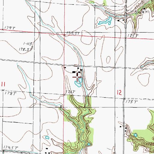 Topographic Map of Schumacher Farm, IL