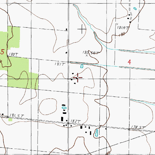 Topographic Map of Bierman Grain Farm, IL