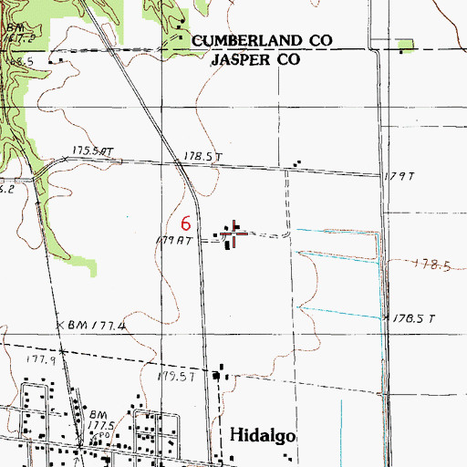 Topographic Map of Layman's Seed Farm, IL