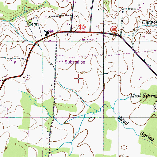 Topographic Map of C and C Farm, TN