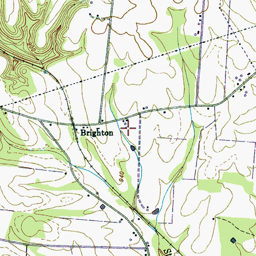 Topographic Map of Maddox Farm, TN