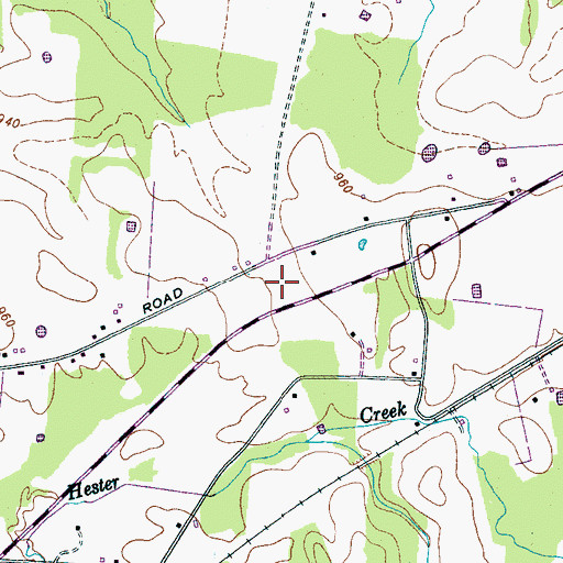 Topographic Map of Aqua Valley Farms, TN