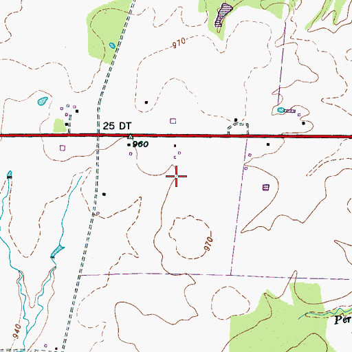 Topographic Map of Bradley Farms, TN