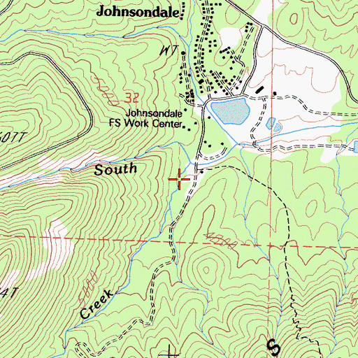 Topographic Map of Mill Creek, CA