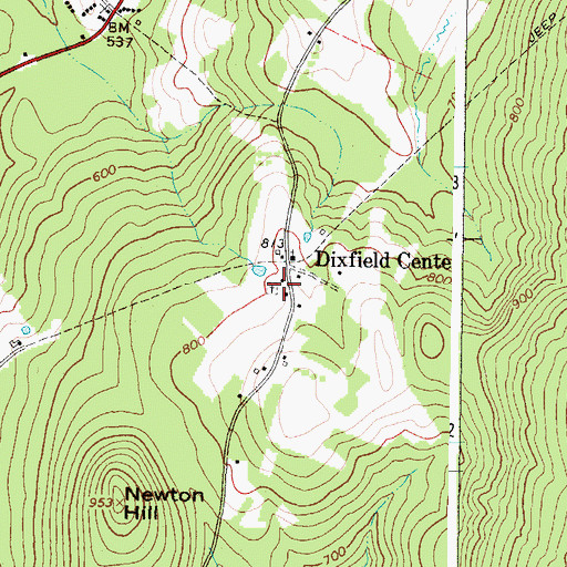 Topographic Map of Holman Family Cemetery, ME