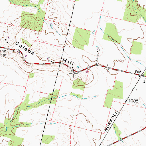 Topographic Map of Spring Hill Farm, OH