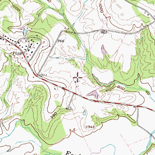 Topographic Map of Coyote Creek Farm, OH