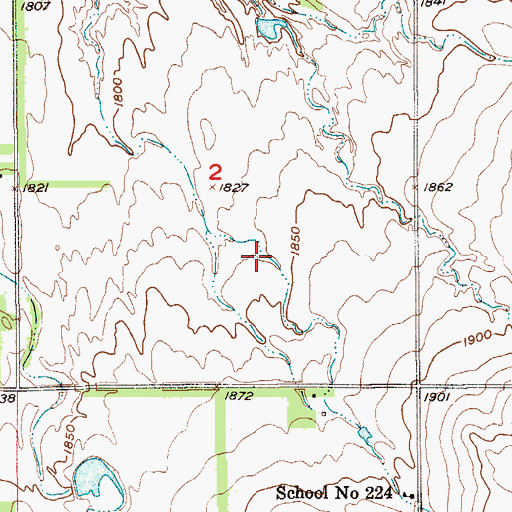 Topographic Map of Elk Point City Hall, SD