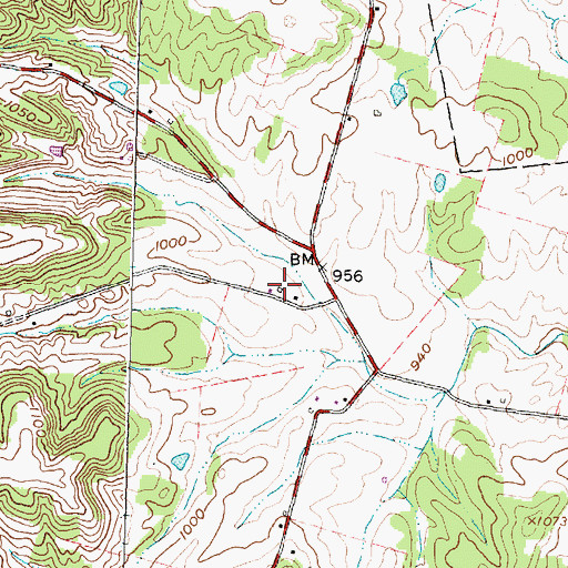 Topographic Map of Shannon Farm, OH