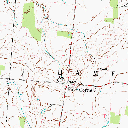Topographic Map of Ohio Valley Flower Farm, OH
