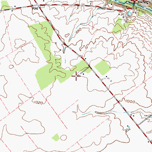 Topographic Map of Black Farms, OH