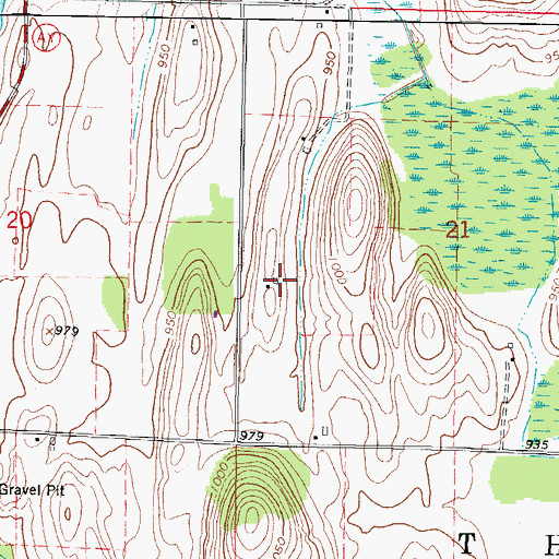Topographic Map of Christian Farm, WI