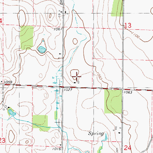 Topographic Map of Loduha Farm, WI