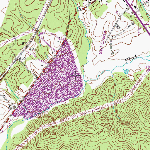Topographic Map of Lawyers Road Quarry, VA
