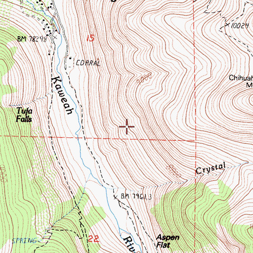 Topographic Map of Mineral King Game Refuge, CA